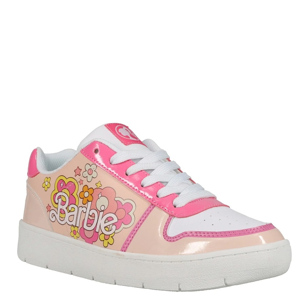 Barbie Floral Pink and White Sneakers